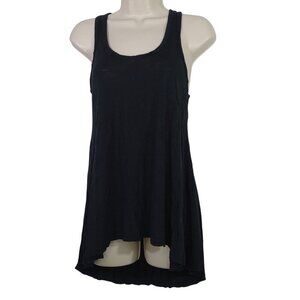 Survival Flowy Black Racerback Tank Top Women Size S High-Low